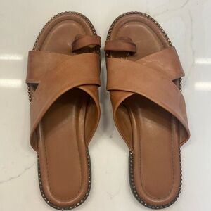 Leather sandals size 9